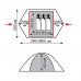 Палатка Peak 2 (V2), 360 х 220 х 120 см, цвет серый