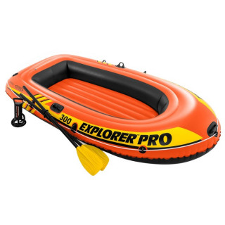 Лодка Explorer pro 300, 3 местная, 244 х 117 х 36 см, вёсла, ручной насос, до 200 кг, 58358NP INTEX