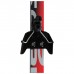 Комплект лыжный: пластиковые лыжи 195 см без насечек, стеклопластиковые палки 155 см, крепления NN75 мм, цвета МИКС