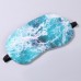 Маска для сна с гелевым вкладышем «Море», 19 × 10 см, резинка одинарная, цвет голубой