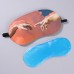 Маска для сна с гелевым вкладышем «Сотворение Адама», 19 × 10 см, резинка одинарная, цвет оранжевый