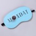 Маска для сна с гелевым вкладышем «MONDAY», 19 × 10 см, резинка одинарная, цвет голубой