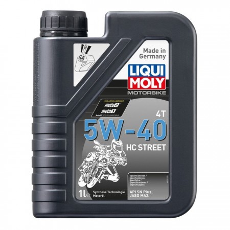 Масло моторное LiquiMoly Motorbike 4T 5W-40 HC Street, НС-синтетическое, 1 л