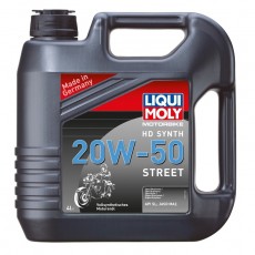 Моторное масло для 4-тактных мотоциклов LiquiMoly Motorbike HD Synth Street 20W-50 SL синтетическое, 4 л (3817)