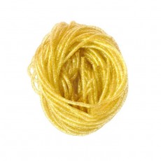 Кембрик-моток, d=1,0х2,0 мм, 1 м, 10 шт, цвет золото с блестками