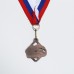 Медаль призовая 191 диам 4 см. 3 место. Цвет бронз.