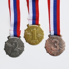 Медаль призовая 188 диам 5 см. 2 место. Цвет сер.