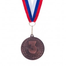 Медаль призовая, 3 место, бронза, d=4 см