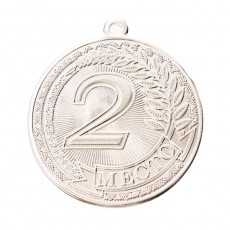 Медаль призовая 196 диам 5 см. 2 место. Цвет сер