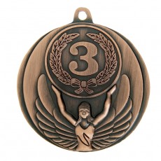 Медаль призовая, 3 место, бронза, d=4,5 см