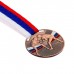 Медаль тематическая «Борьба», бронза, d=5 см