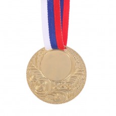Медаль под нанесение, золото, d=5 см