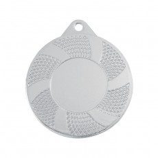 Медаль спортивная, под нанесение, диаметр 50 мм, цвет серебро