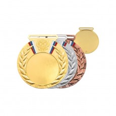 Медаль d=80 мм, под вкладку 50 мм, толщина 2,5 мм, цвет бронза