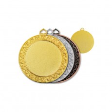 Медаль d=70 мм, под вкладку 50 мм, толщина 3 мм, цвет серебро
