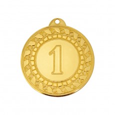Медаль спортивная, диаметр 45 мм, цвет золото