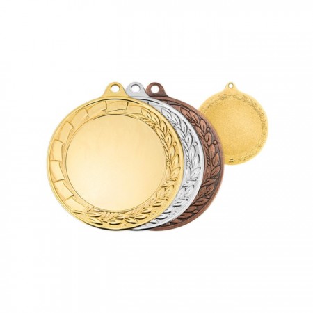 Медаль d=70 мм, под вкладку 50 мм, толщина 2 мм, цвет золото