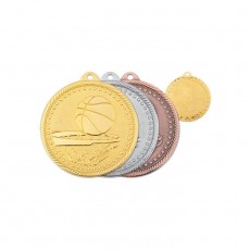 Медаль «Баскетбол», d=50 мм, толщина 1,5 мм, цвет бронза