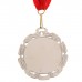 Медаль под нанесение, серебро, d=7 см