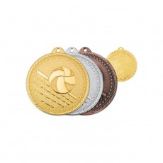 Медаль «Волейбол», d=50 мм, толщина 1,5 мм, цвет бронза