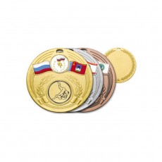Медаль d=70 мм, под вкладку 25 мм, толщина 2,5 мм, цвет золото
