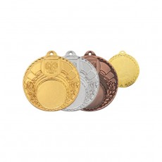 Медаль d=50 мм, под вкладку 25 мм, толщина 2,5 мм, цвет золото