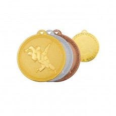Медаль «Дзюдо», d=50 мм, толщина 1,5 мм, цвет серебро