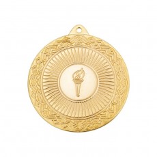 Медаль спортивная, диаметр 70 мм, цвет золото