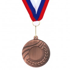 Медаль под нанесение, бронза, d = 5 см