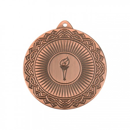 Медаль спортивная, диаметр 70 мм, цвет бронза