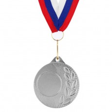 Медаль под нанесение, серебро, d = 5 см