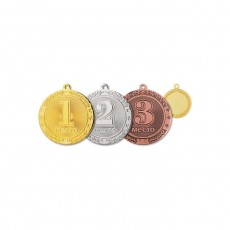 Медаль «3 место», d=45 мм, толщина 2 мм, цвет бронза