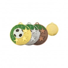 Медаль «Футбол», d=50 мм, толщина 1,5 мм, цвет золото