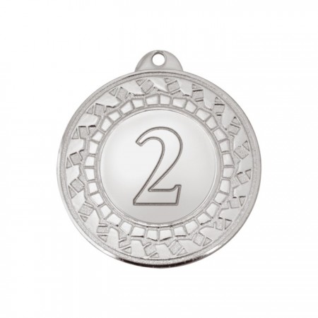 Медаль спортивная, диаметр 45 мм, цвет серебро