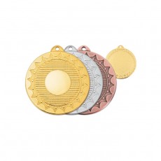 Медаль d=70 мм, под вкладку 25/50 мм, толщина 2 мм, цвет золото