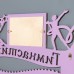 Медальница с фото "Гимнастика" фиолетовый цвет, 47х27,5 см