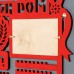 Медальница с фото "Мои награды" красный цвет, 41,5х28 см
