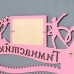 Медальница "Гимнастика" розовый цвет, 47х27,5 см