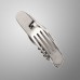 Нож перочинный Stinger, 8 функций, рукоять - нержавеющая сталь, серебристый, 11 см