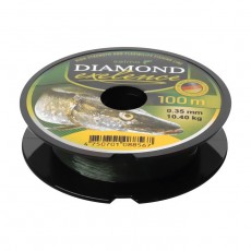 Леска монофильная Salмo Diaмond EXELENCE, диаметр, 0.35 мм, тест 10.4 кг, 100 м, зелёная