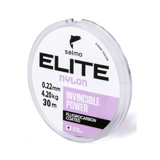 Леска монофильная Salmo Elite FLUORO COATED NYLON, диаметр 0.22 мм, тест 4.2 кг, 30 м