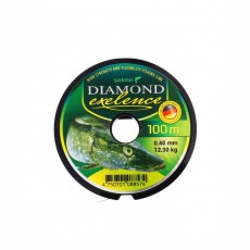 Леска монофильная Salмo Diaмond EXELENCE, диаметр, 0.4 мм, тест 12.3 кг, 100 м, зелёная
