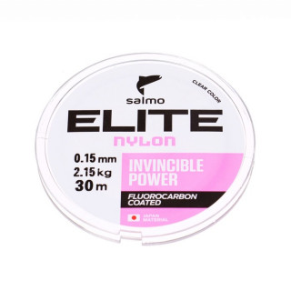 Леска монофильная Salmo Elite FLUORO COATED NYLON, диаметр 0.15 мм, тест 2.15 кг, 30 м, прозрачная