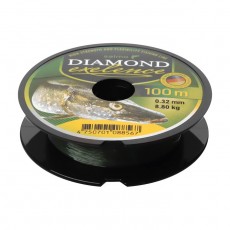 Леска монофильная Salмo Diaмond EXELENCE, диаметр 0.32 мм, тест 8.8 кг, 100 м, зелёная