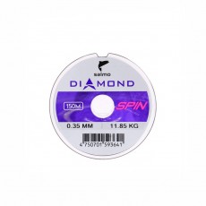 Леска монофильная Salmo Diamond SPIN, диаметр 0.35 мм, тест 11.85 кг, 150 м, светло-зелёная