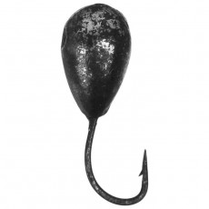 Мормышка "ЯМАН" Капля с отверстием, вес 1.3 г, цвет BN, d=6 мм (уп. 5 шт.)