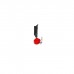 Мормышка Столбик чёрный + шар гранен красный, вес 0.4 г