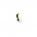 Мормышка Столбик чёрный, лайм брюшко + куб золотой, вес 0.8 г