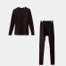 Термобельё мужское (джемпер, брюки) цвет чёрный, р-р 48