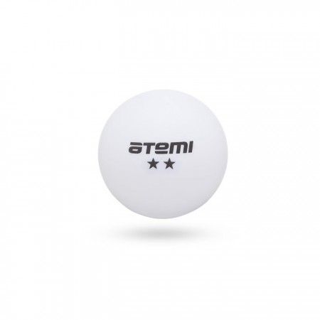 Мячи для настольного тенниса Atemi 2*, ATB202, пластик, 40+, белые, 6 шт